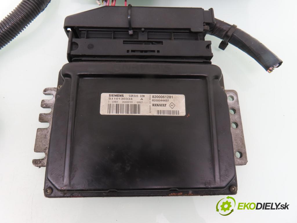 RENAULT CLIO II (BB_, CB_) HB 2000 55,00 1.4 (B/CB0C) - E7J 634 1390,00 spinačka / imobilizéra IMMO / Riadiaca jednotka S110130334A ; 8200061281 ; P8200031557