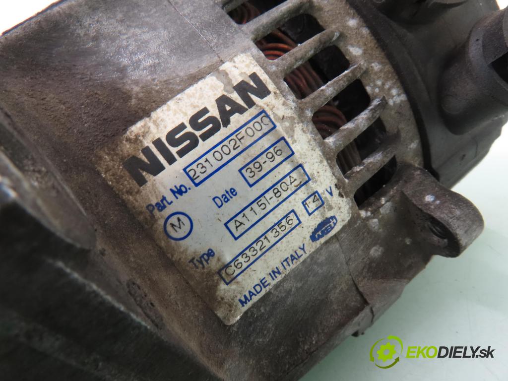 NISSAN PRIMERA (P11) LIFTBACK 2000 73,00 1.6 16V - GA16DE 1597,00 Alternátor 231002F000 ; C63321356 (Alternátor)