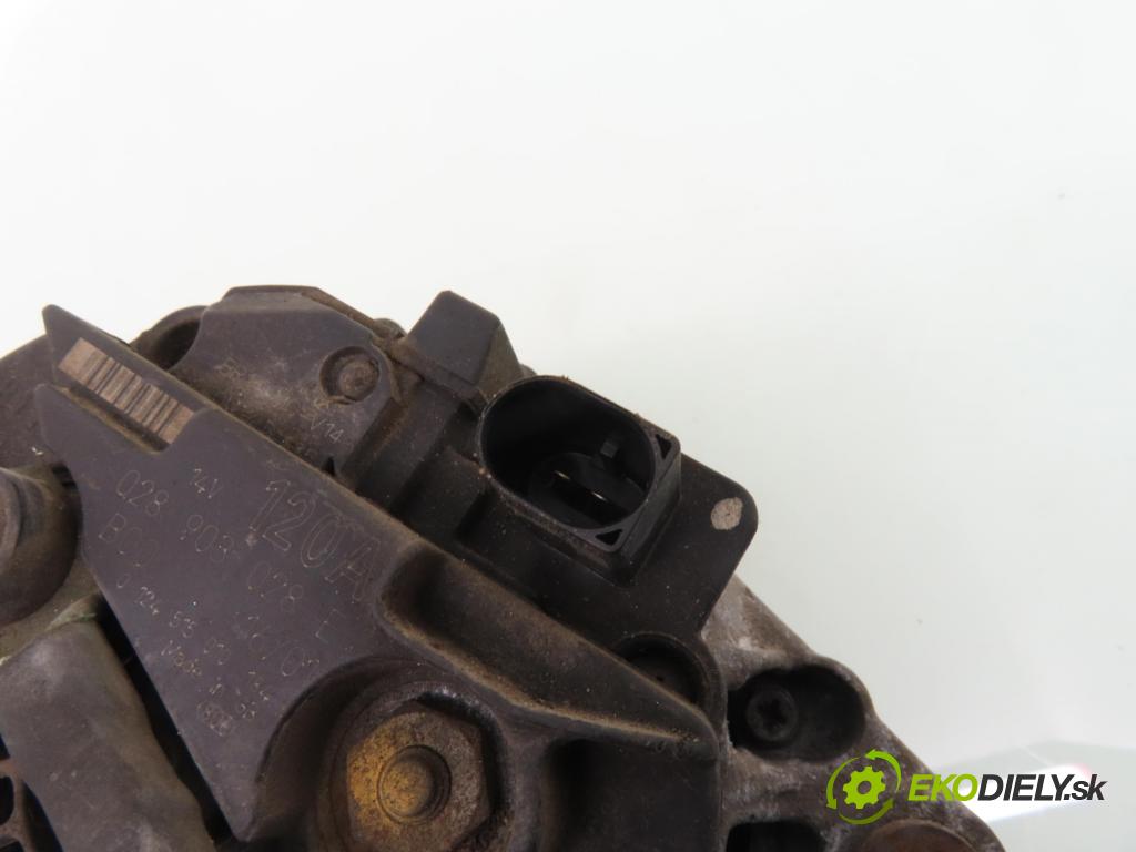 VW BORA (1J2) SEDAN 2001 81,00 1.9 TDI - AHF 1896,00 Alternátor 028903028E ; 0124515010 (Alternátor)