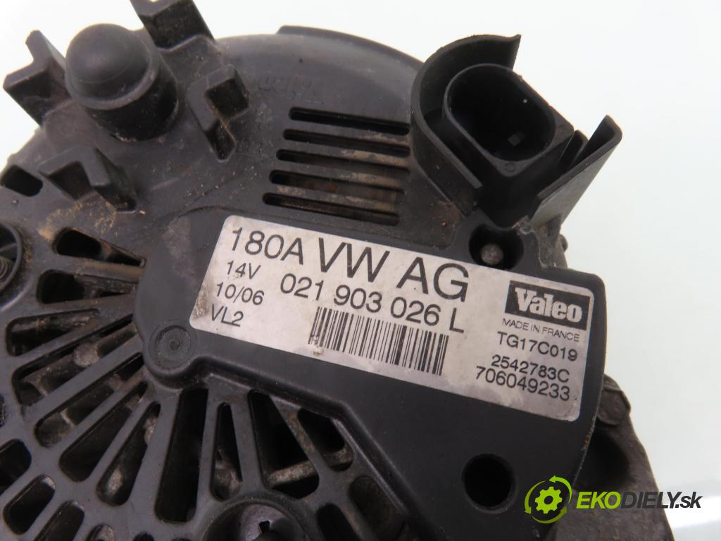 VW PASSAT B6 (3C2) SEDAN 2006 125,00 2.0 TDI - BMR 1968,00 Alternátor 021903026L (Alternátor)
