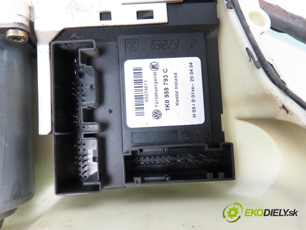SEAT ALTEA (5P1) MINIVAN 2004 77,00 1.9 TDI PD 105 - BXE 1896,00 mechanismus oken 1K0959793C