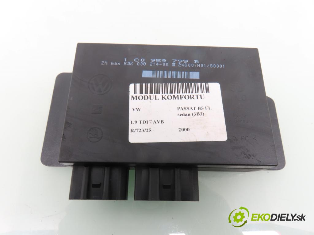 VW PASSAT B5.5 (3B3) SEDAN 2000 74,00 1.9 TDI PD 101 - AVB 1896,00 MODUL komfortu 1C0959799B