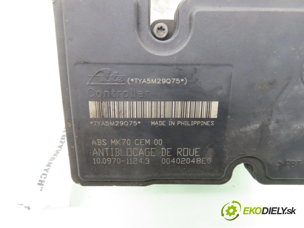 CITROEN C3 I (FC_) HB 2006 44,00 1.1 i - HFX (TU1A) 1124,00 Pumpa ABS 10097011243 ; 9658260080 (Pumpa ABS)