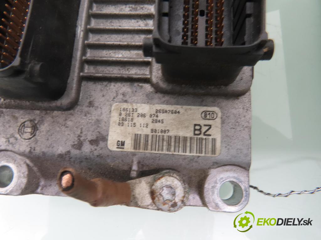 OPEL CORSA C (X01) HB 2001 55,00 1.2 16V 75 - Z 12 XE 1199,00 spínačka / imobilizéra IMMO / řídící jednotka 0261206074 ; 09115112 ; 09166814FL