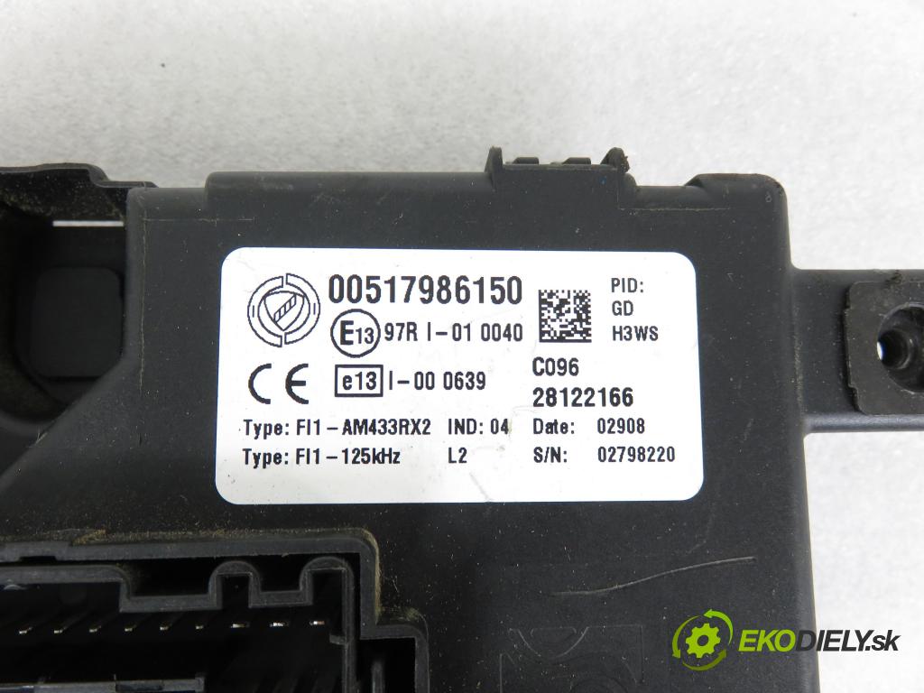 FIAT GRANDE PUNTO (199_) HB 2008 48,00 1.2 - 199 A4.000 1242,00 spinačka / imobilizéra IMMO / Riadiaca jednotka IAW5SF3M1 ; 51798649 ; 51813197