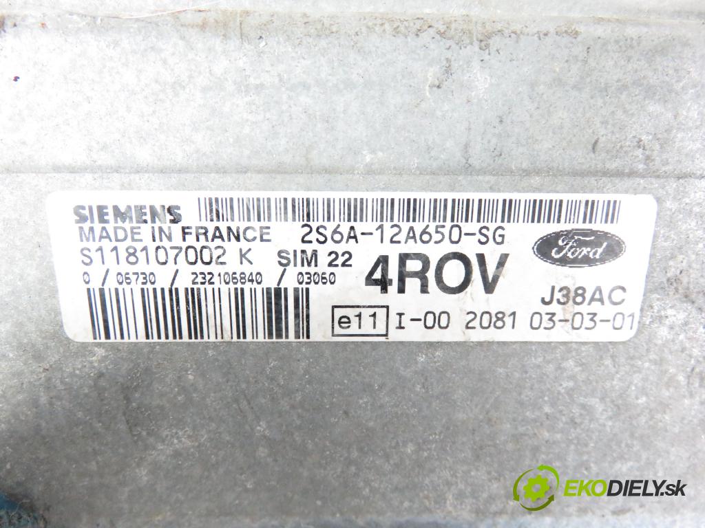 FORD FIESTA V (JH_, JD_) HB 2003 59,00 1.4 16V - FXJA 1388,00 spínačka / imobilizéra IMMO / řídící jednotka S118107002K ; 2S6A12A650SG