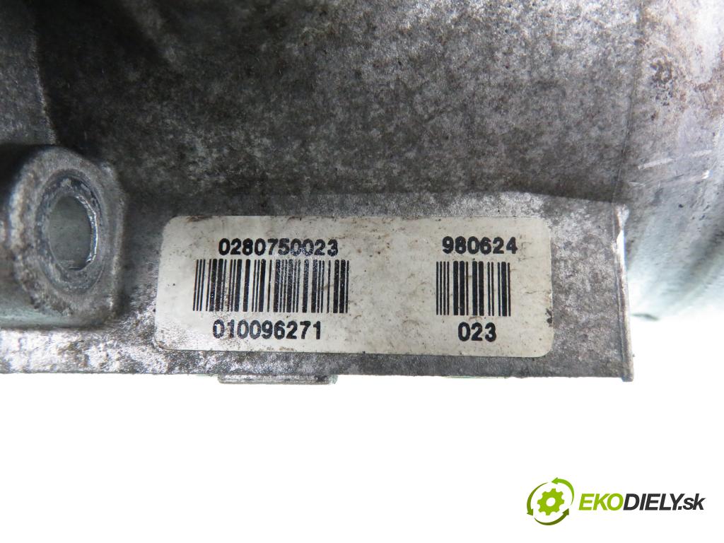 ALFA ROMEO 156 (932_) SEDAN 1998 114,00 2.0 16V T.SPARK (932A2) - AR 32301 1970,00 Škrtiaca klapka 0280750023 (Škrtiaca klapka)