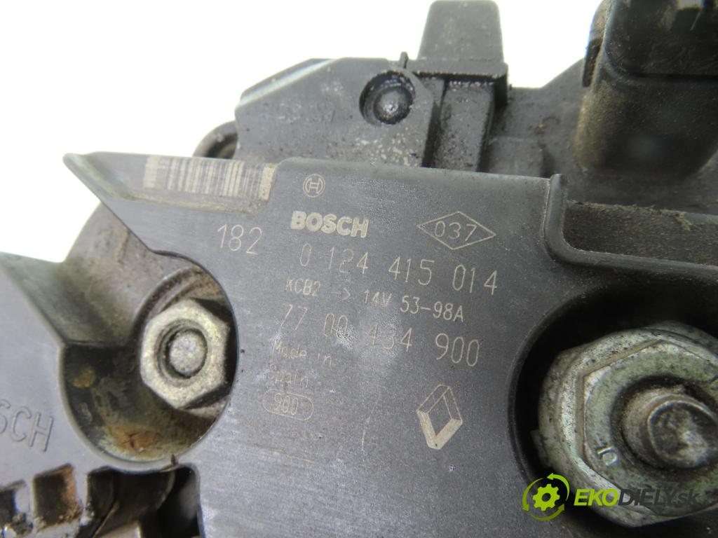 RENAULT LAGUNA II (BG0/1_) LIFTBACK 2001 79,00 1.6 16V (BG0A, BG0L) - K4M 714 1598,00 Alternátor 0124415014 ; 7700434900 (Alternátor)