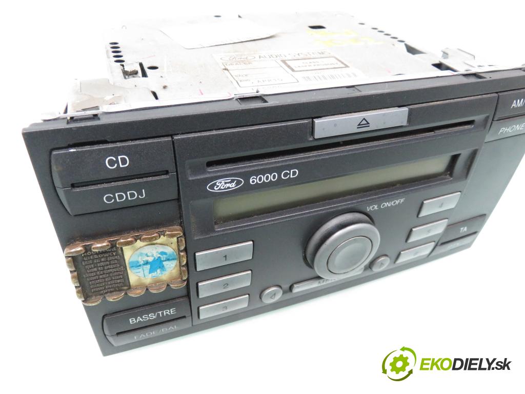 FORD FOCUS II (DA_, HCP) HB 2005 66,00 1.6 TDCi - GPDB 1560,00 RADIO CD 4M5T18C815AD ; 6000CD
