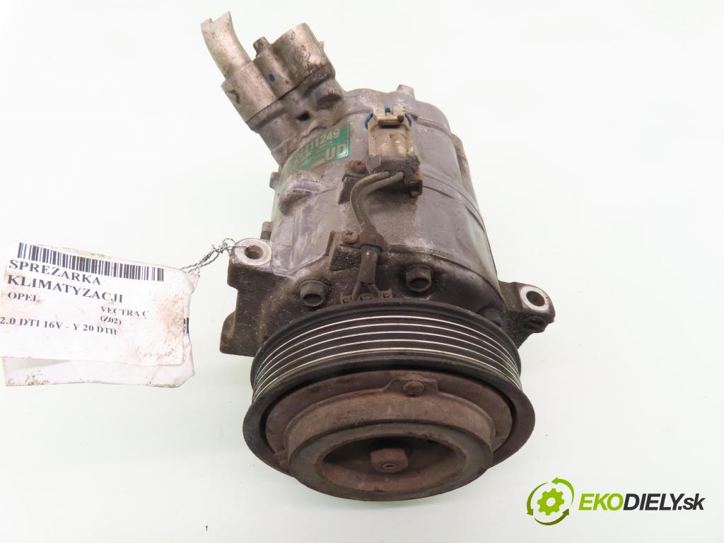 OPEL VECTRA C (Z02) LIFTBACK 2002 74,00 2.0 DTI 16V 101 - Y 20 DTH 1995,00 KOMPRESOR: klimatizácie 24411249 (Kompresor klimatizácie)