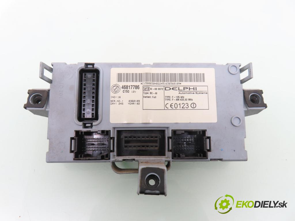 FIAT DOBLO nadwozie wielkoprzestrzenne (MPV) (119_, 223_) FURGON 2002 74,00 1.9 JTD 100 - 182 B9.000 1910,00 MODUL BSI 46817786