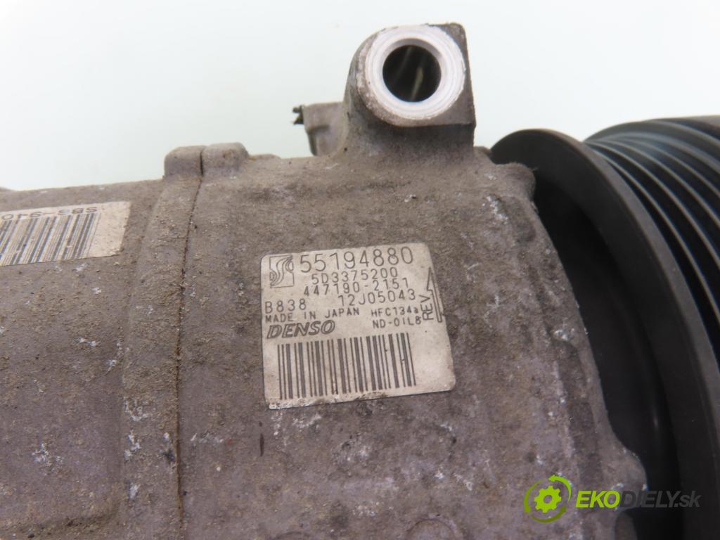 FIAT GRANDE PUNTO (199_) HB 2008 48,00 1.2 - 199 A4.000 1242,00 KOMPRESOR: klimatizácie 55194880 ; 4471902151 (Kompresor klimatizácie)