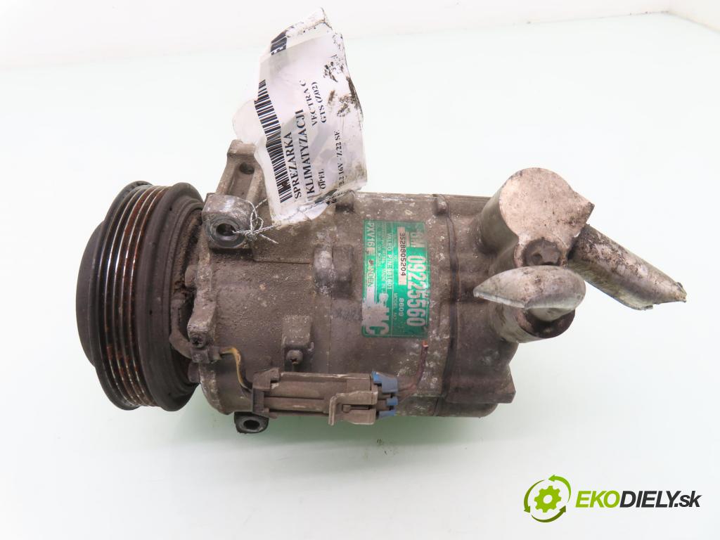 OPEL VECTRA C GTS (Z02) LIFTBACK 2003 108,00 2.2 16V - Z 22 SE 2198,00 KOMPRESOR: klimatizácie 09225560 (Kompresor klimatizácie)