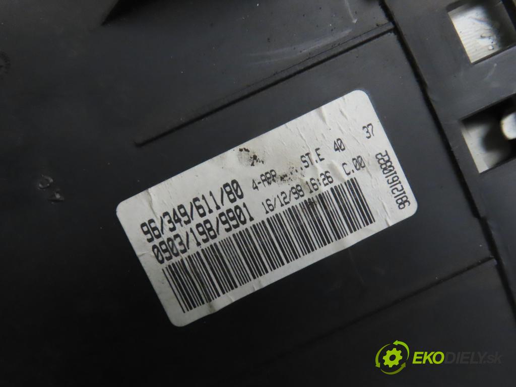 PEUGEOT 206 liftback (2A/C) HB 1999 55,00 1.4 i 75 -  KFX 1361,00 prístrojovka elektrický 9634961180 ; 09031989901
