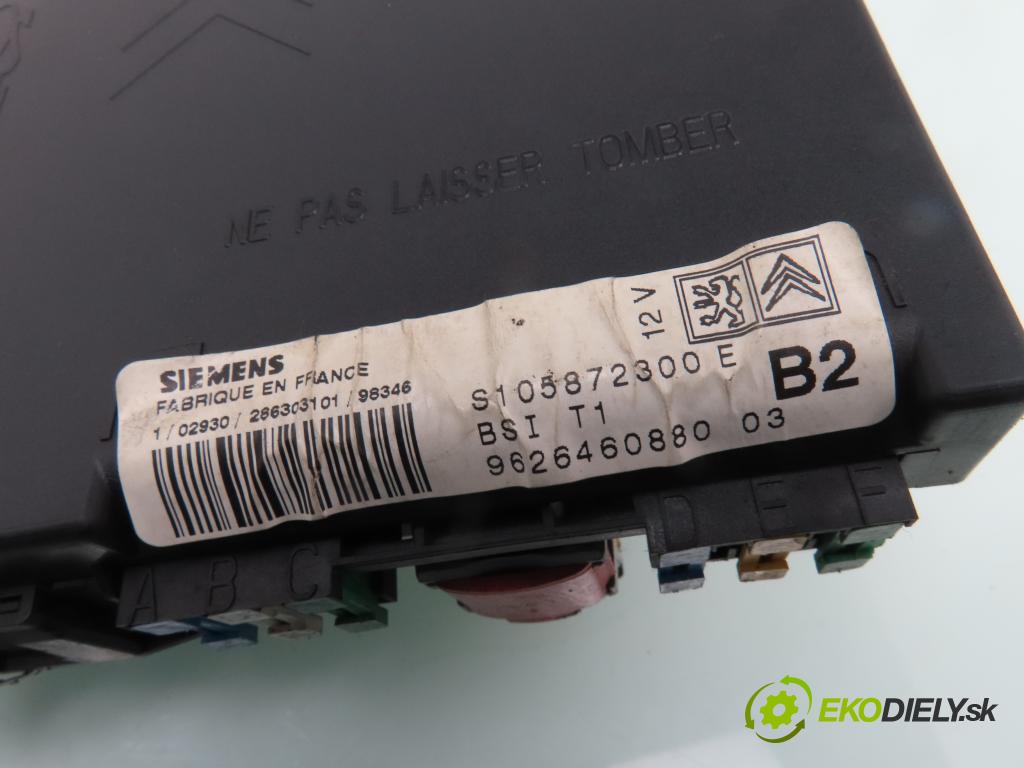 PEUGEOT 206 liftback (2A/C) HB 1999 55,00 1.4 i 75 -  KFX 1361,00 MODUL BSI S105872300E ; 962646088003