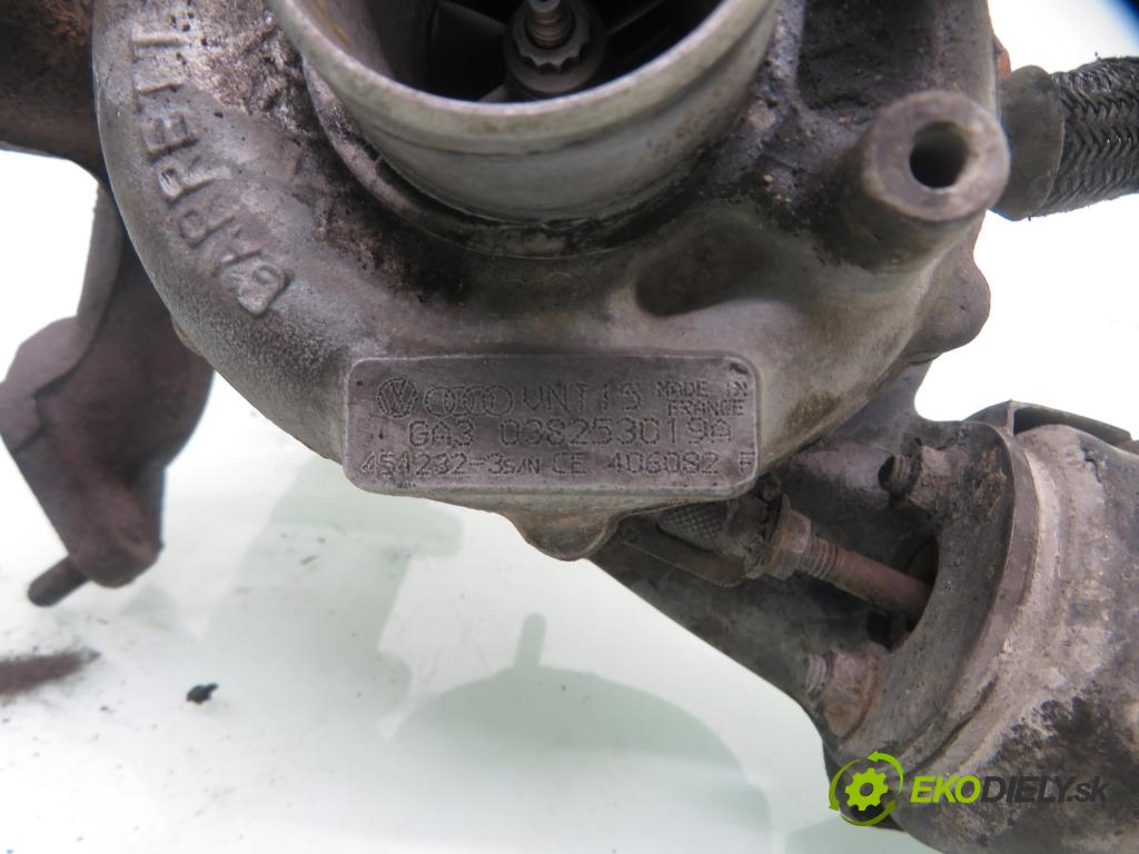 AUDI A3 (8L1) HB 1999 81,00 1.9 TDI 110 - AHF 1896,00 Turbodúchadlo 038253019A ; UNT15 (Turbodúchadlo (kompletné))