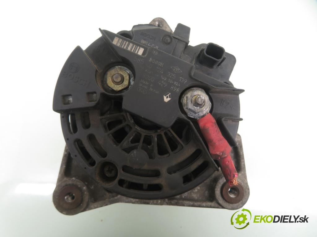 RENAULT MODUS / GRAND MODUS (F/JP0_) HB 2005 48,00 1.2 (FP0C, FP0K, FP0P) - D4F 740 1149,00 Alternátor 0124325139 ; 8200429898 (Alternátor)