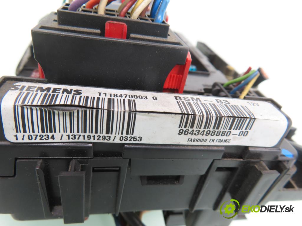 PEUGEOT 206 SW (2E/K) KOMBI 2003 50,00 1.4 HDi - 8HX (DV4TD) 1398,00 MODUL BSM T118470003G ; 964349888000