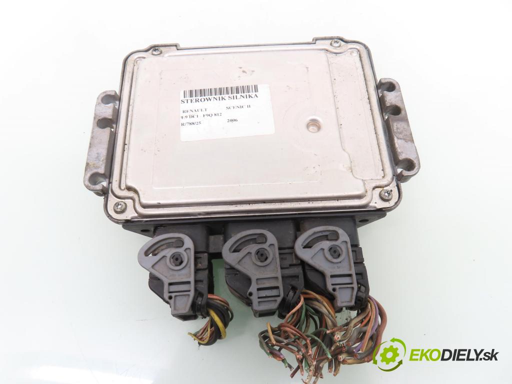 RENAULT SCENIC II (JM0/1_) MINIVAN 2006 96,00 1.9 dCi (JM15) - F9Q 804 1870,00 Riadiaca jednotka Motor 0281012589 ; 8200527725