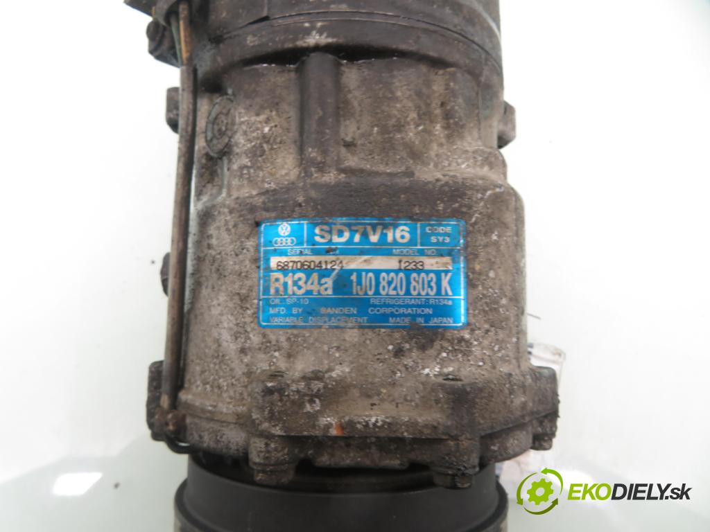 SKODA OCTAVIA I (1U2) SEDAN 2001 66,00 1.9 TDI - ALH 1896,00 KOMPRESOR: klimatizácie 1J0820803K ; SD7V16 (Kompresor klimatizácie)