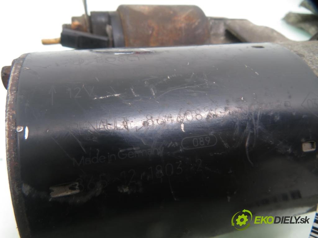 RENAULT CLIO II (BB_, CB_) HB 1999 43,00 1.2 8V 58 1149,00 startér 0001116001 ; 8651218032 (Startér)