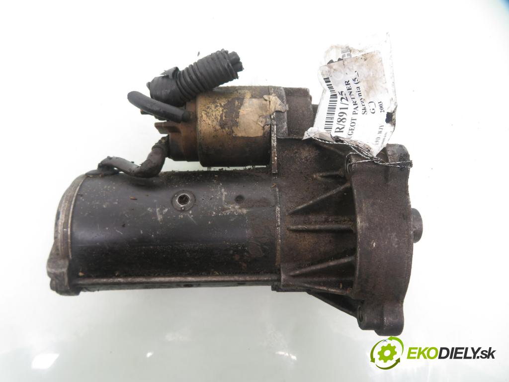 PEUGEOT PARTNER Skrzynia (5_, G_) CHLODNIA 2003 51,00 1.9 D - WJY (DW8B) 1868,00 startér  (Startér)