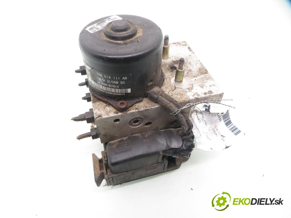 FORD GALAXY (WGR) MINIVAN 1998 107,00 2.3 16V DOHC 146 - E5SA 2295,00 Pumpa ABS 7M0614111AB ; 10020401934 ; 98VW2L580BD (Pumpa ABS)