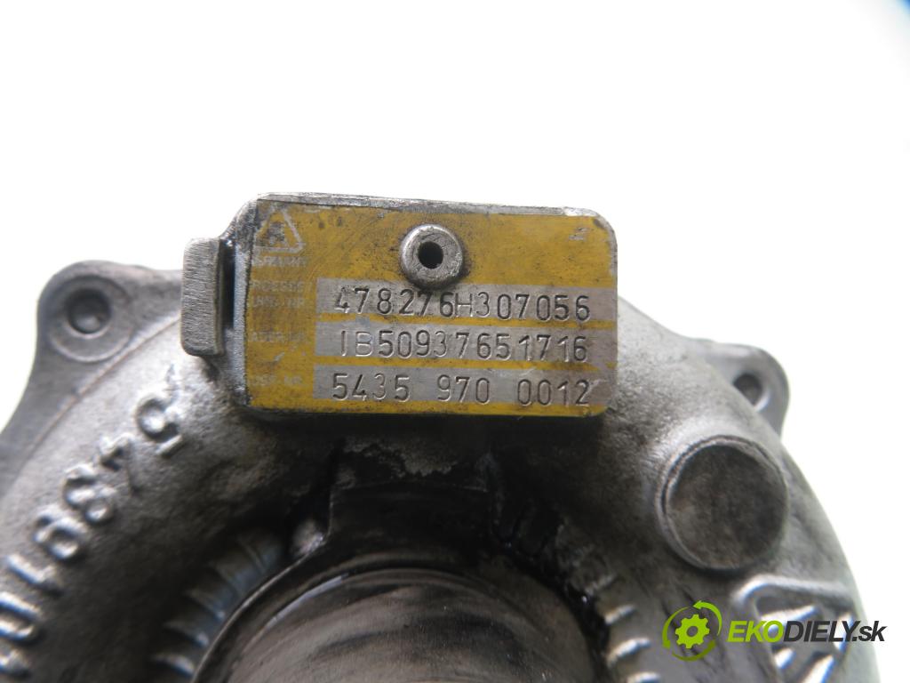 RENAULT MEGANE II (BM0/1_, CM0/1_) HB 2002 60,00 1.5 dCi 82 - K9K 722 1461,00 Turbodúchadlo 478276H307056 ; 54359700012 (Turbodúchadlo (kompletné))