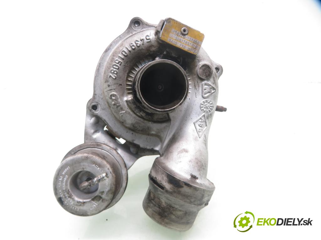 RENAULT MEGANE II (BM0/1_, CM0/1_) HB 2002 60,00 1.5 dCi 82 - K9K 722 1461,00 Turbodúchadlo 478276H307056 ; 54359700012 (Turbodúchadlo (kompletné))