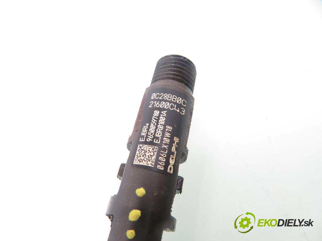 CITROEN C3 I (FC_) HB 2004 66,00 1.4 16V HDi - 8HY (DV4TED4) 1398,00 vstřikovač 9650059780 ; EJBR01001A (Vstřikovač paliva)