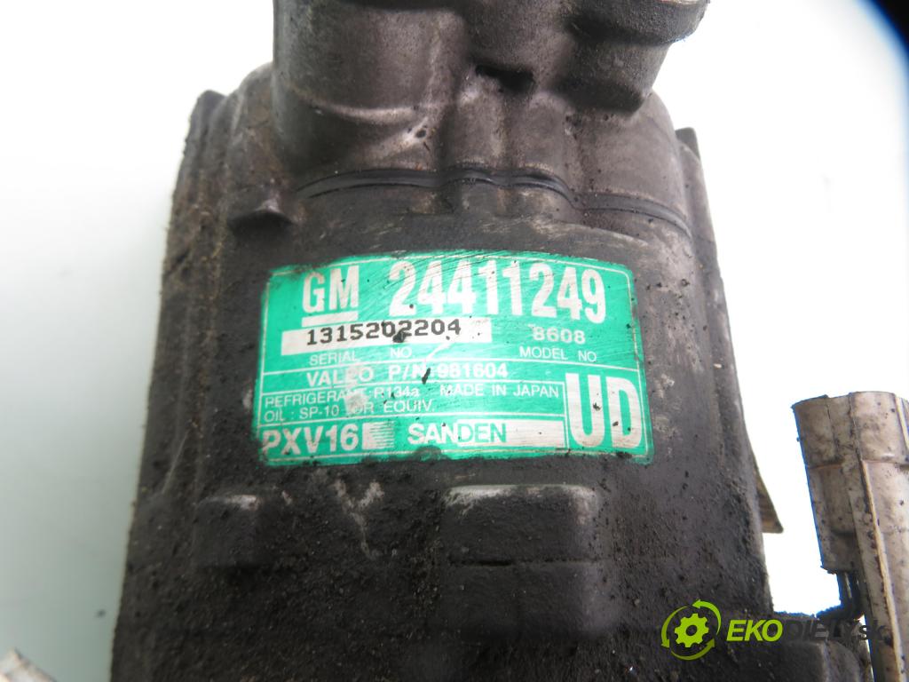 OPEL VECTRA C (Z02) LIFTBACK 2002 74,00 2.0 DTI 16V 101 - Y 20 DTH 1995,00 KOMPRESOR: klimatizace 24411249 ; PXV16 (Kompresor klimatizace)
