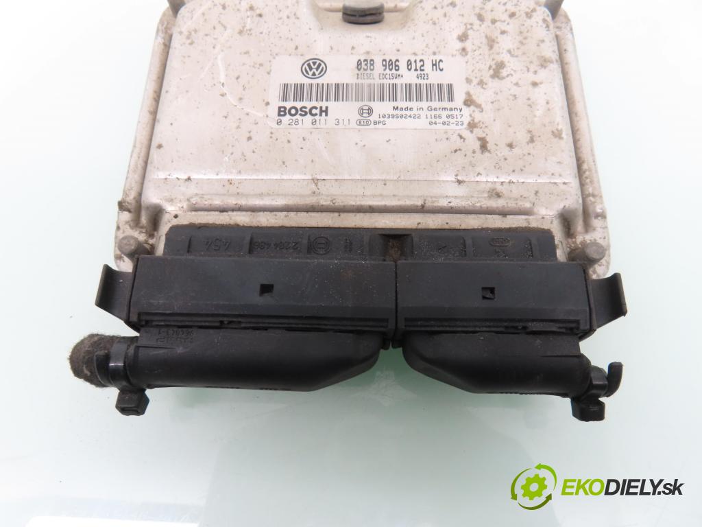 SKODA OCTAVIA I (1U2) SEDAN 2001 81,00 1.9 TDI - ASV 1896,00 Riadiaca jednotka Motor 038906012HC ; 0281011311
