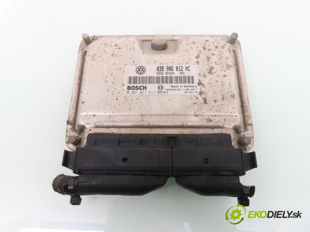 SKODA OCTAVIA I (1U2) SEDAN 2001 81,00 1.9 TDI - ASV 1896,00 Riadiaca jednotka Motor 038906012HC ; 0281011311