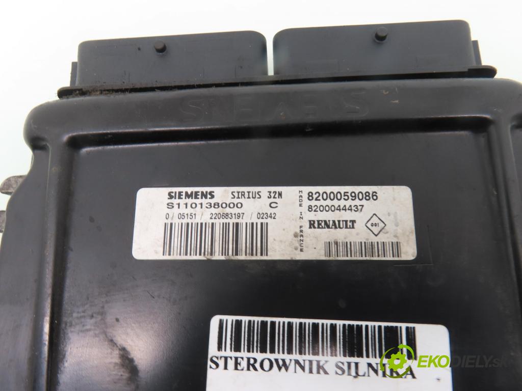 RENAULT THALIA I (LB0/1/2_) SEDAN 2003 0,00 1.4 16V - K4J 712 1390,00 Riadiaca jednotka Motor S110138000C ; 8200059086