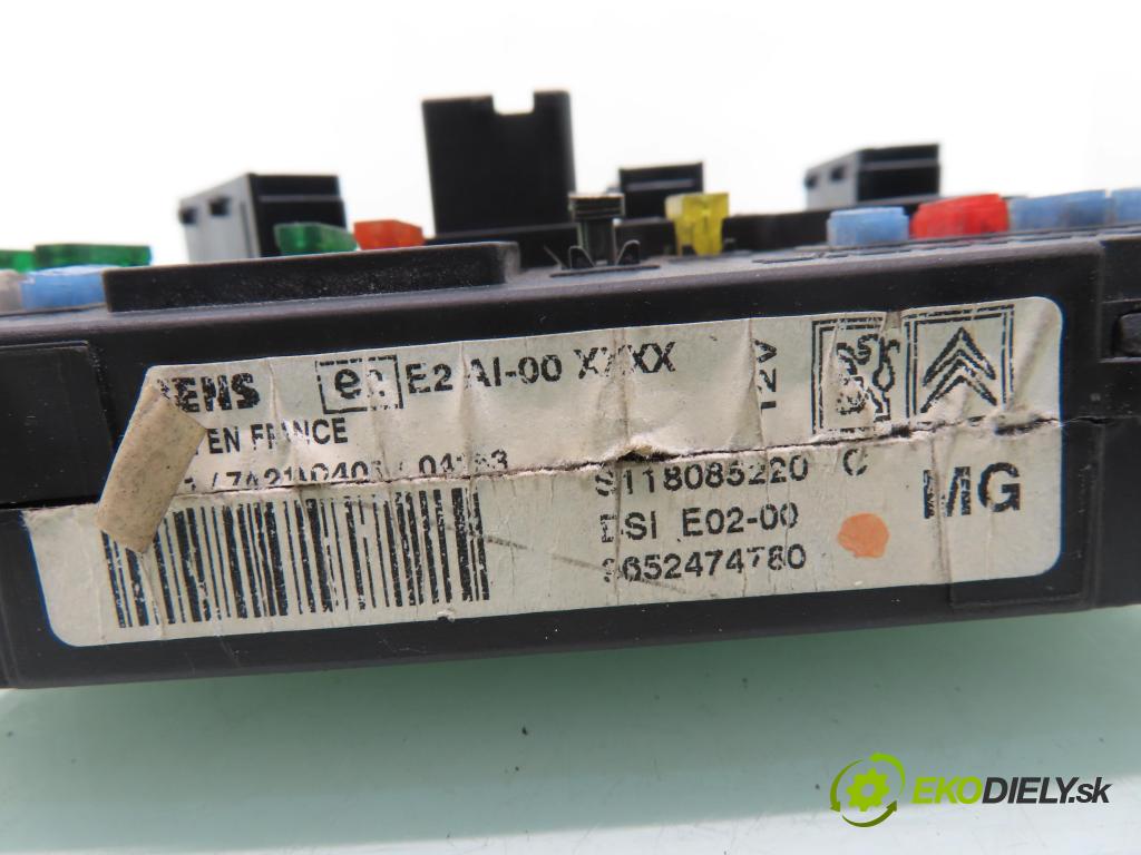 PEUGEOT 206 liftback (2A/C) HB 2004 50,00 1.4 HDi 8V 70 - 8HX 1398,00 MODUL BSI S118085220C ; 9652474780