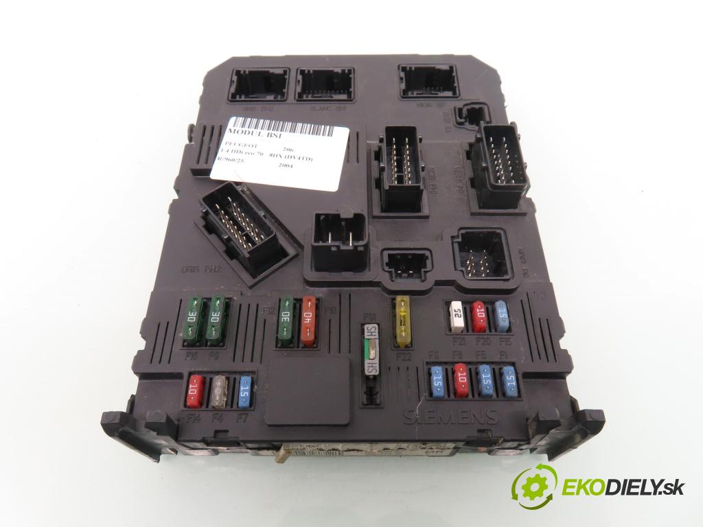 PEUGEOT 206 liftback (2A/C) HB 2004 50,00 1.4 HDi 8V 70 - 8HX 1398,00 MODUL BSI S118085220C ; 9652474780