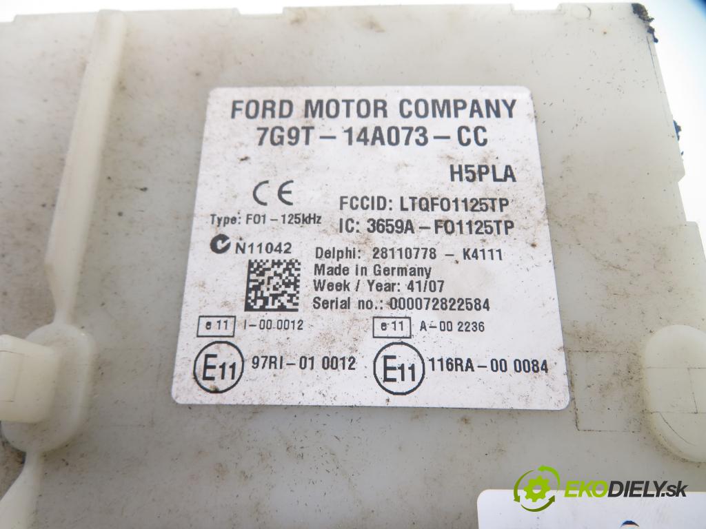 FORD S-MAX (WA6) MINIVAN 2007 103,00 2.0 TDCi - QXWB 1997,00 MODUL BSI 7G9T14A073CC ; 3659AF01125TP ; LTQF01125TP