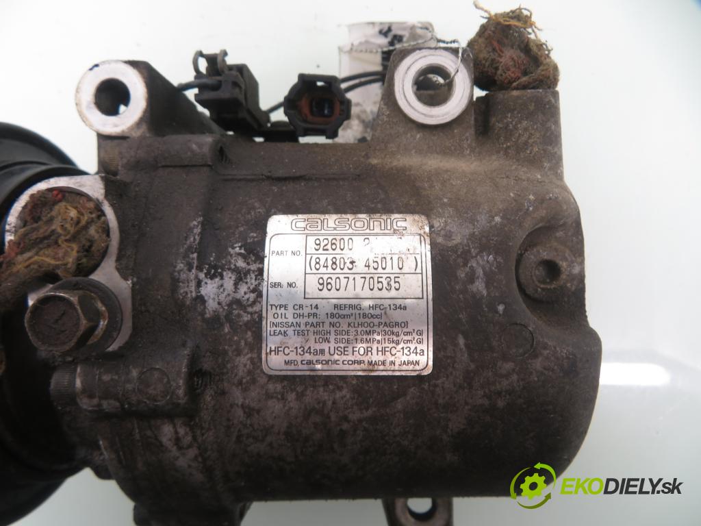 NISSAN PRIMERA (P11) LIFTBACK 2000 73,00 1.6 16V - GA16DE 1597,00 KOMPRESOR: klimatizace 8480345010 (Kompresor klimatizace)