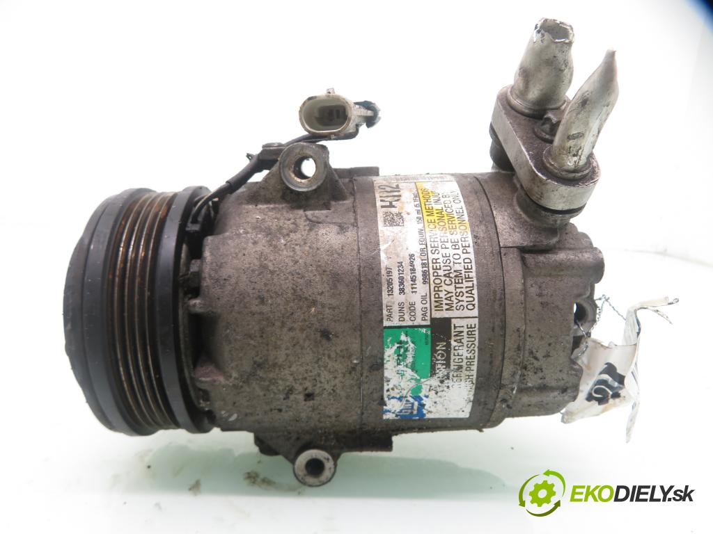 OPEL MERIVA A nadwozie wielkoprzestrzenne (MPV) (X03) HB 2003 74,00 1.6 16V - Z 16 XE 1598,00 KOMPRESOR: klimatizácie 13205197 ; 383601234 (Kompresor klimatizácie)