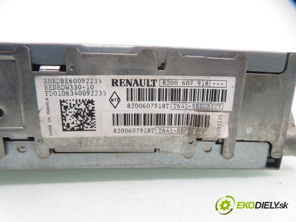 RENAULT SCENIC II (JM0/1_) MINIVAN 2006 63,00 1.5 dCi (JM1F) - K9K 724 1461,00 RADIO CD 8200607918 ; 8200607918T