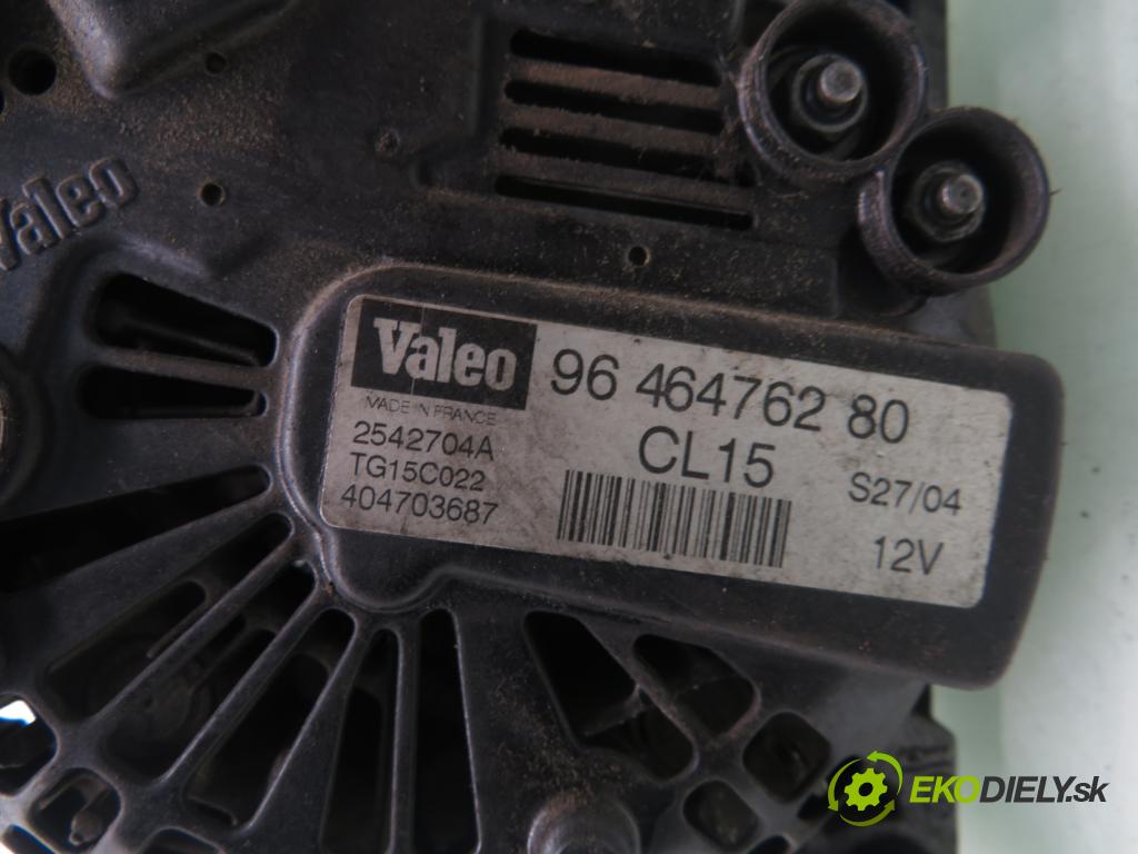 PEUGEOT 206 liftback (2A/C) HB 2004 50,00 1.4 HDi 8V 70 - 8HX 1398,00 Alternátor 9646476280 ; 2542704A ; TG15C022 (Alternátor)