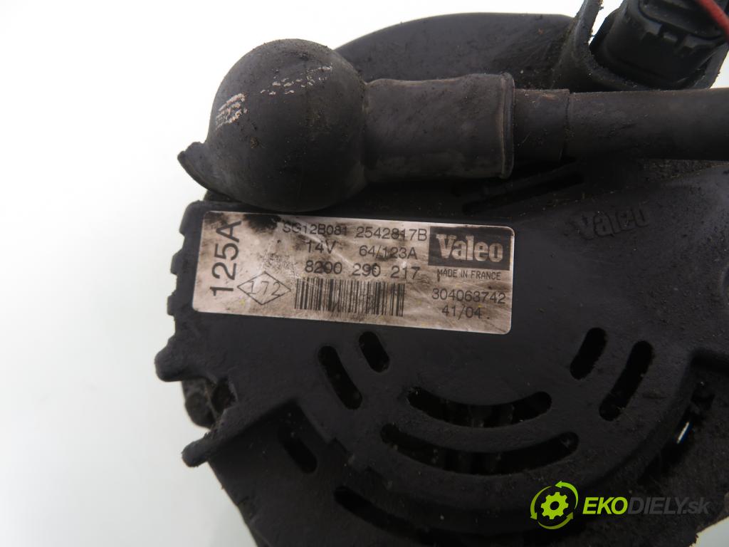 NISSAN PRIMERA (P12) SEDAN 2003 85,00 1.9 dCi - F9Q 1870,00 Alternátor 8200290217 ; SG12B081 ; 2542817B (Alternátor)