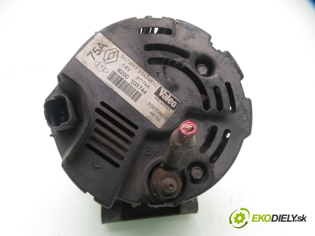 RENAULT THALIA I (LB0/1/2_) SEDAN 2003 0,00 1.4 16V - K4J 712 1390,00 Alternátor 8200103744 ; SG7S013 ; 2542481C (Alternátor)