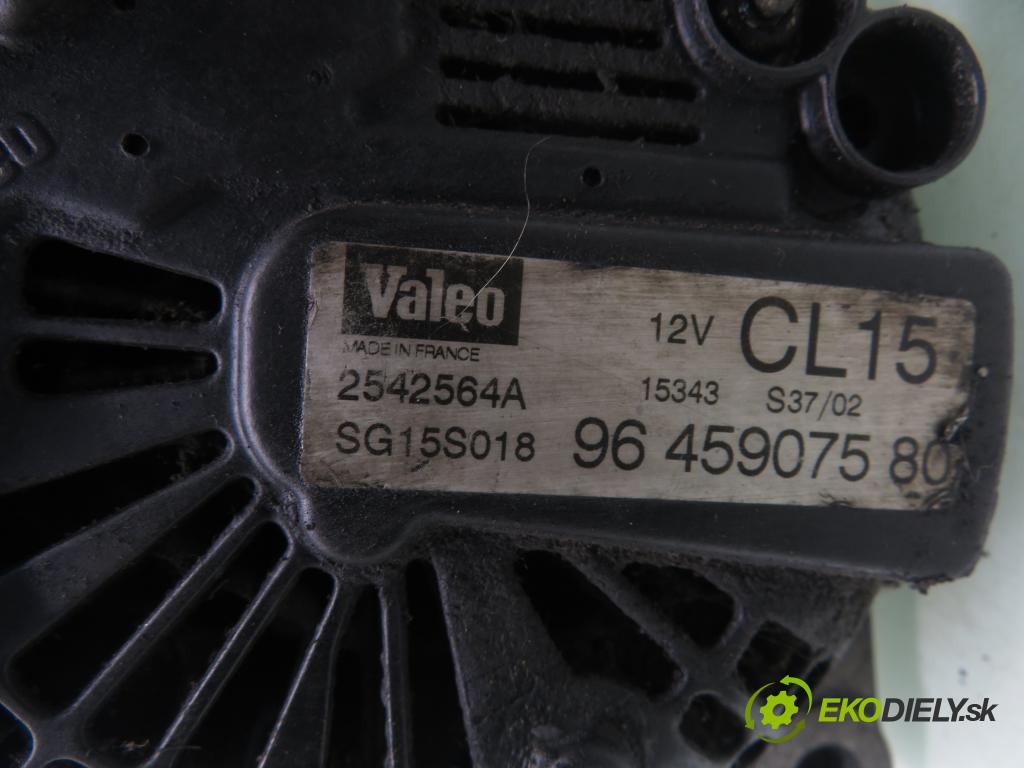 CITROEN C8 (EA_, EB_) VAN 2005 94,00 2.2 HDi - 4HW (DW12TED4) 2179,00 Alternátor 9645907580 ; 2542564A ; SG15S018 (Alternátor)