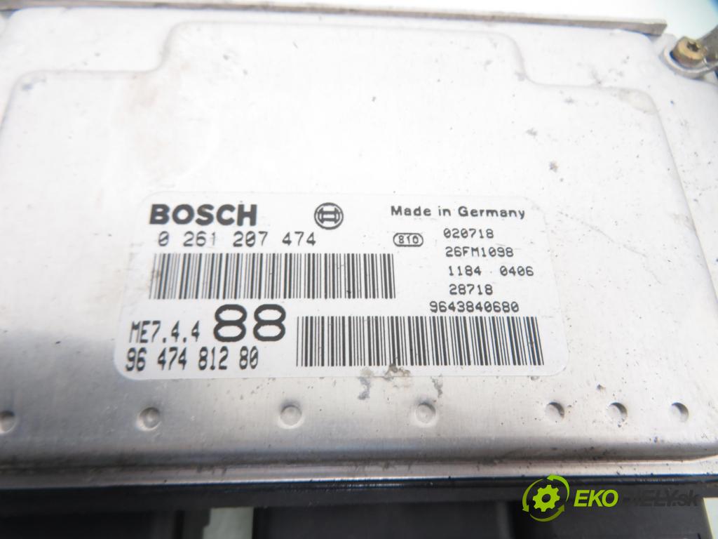 PEUGEOT 307 SW (3H) KOMBI 2007 80,00 1.6 HDI 110 - 9HY (DV6TED4) 1560,00 řídící jednotka motora 0261207474 ; 9647481280 ; 9647481280