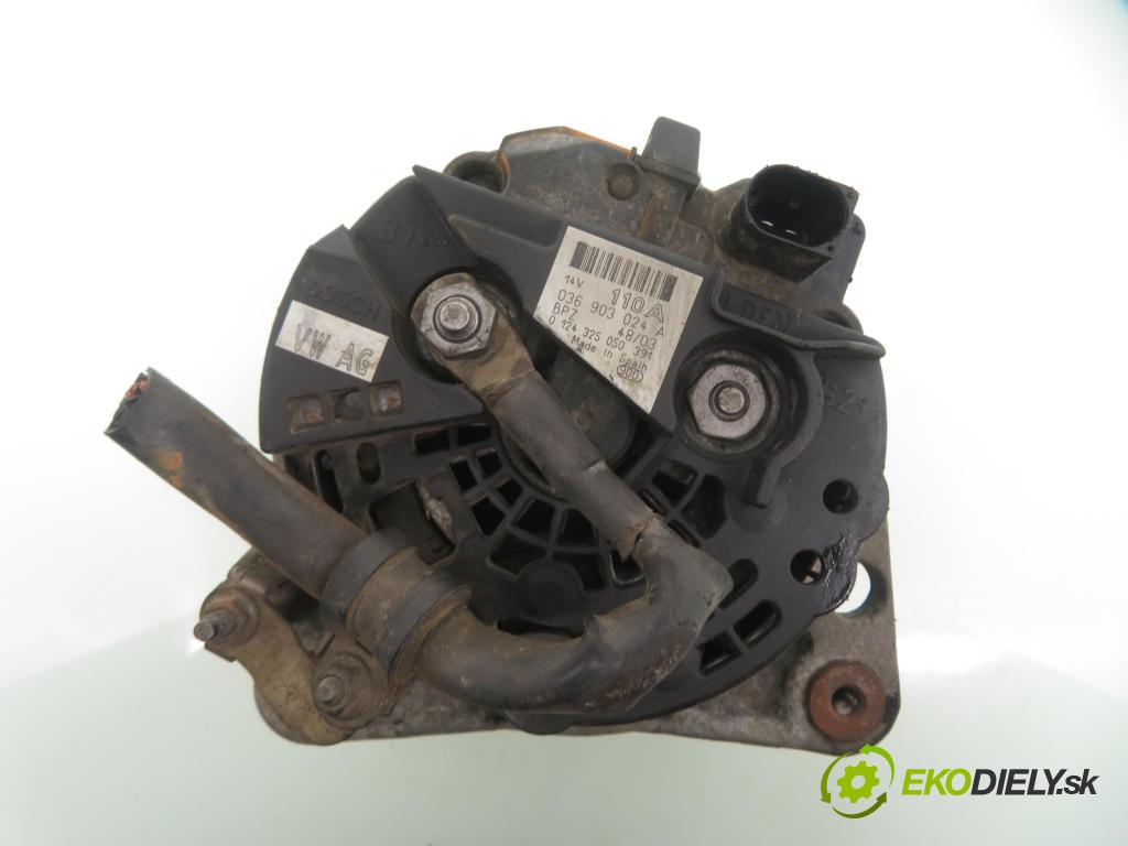 VW GOLF IV (1J1) HB 2003 81,00 1.6 FSI - BAD 1598,00 Alternátor 036903024A ; 0124325050 (Alternátor)