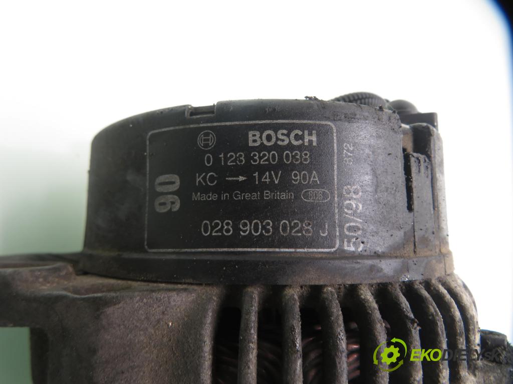 SEAT IBIZA II (6K1) HB 1999 66,00 1.9 TDI - 1Z 1896,00 Alternátor 0123320038 ; 028903028J (Alternátor)