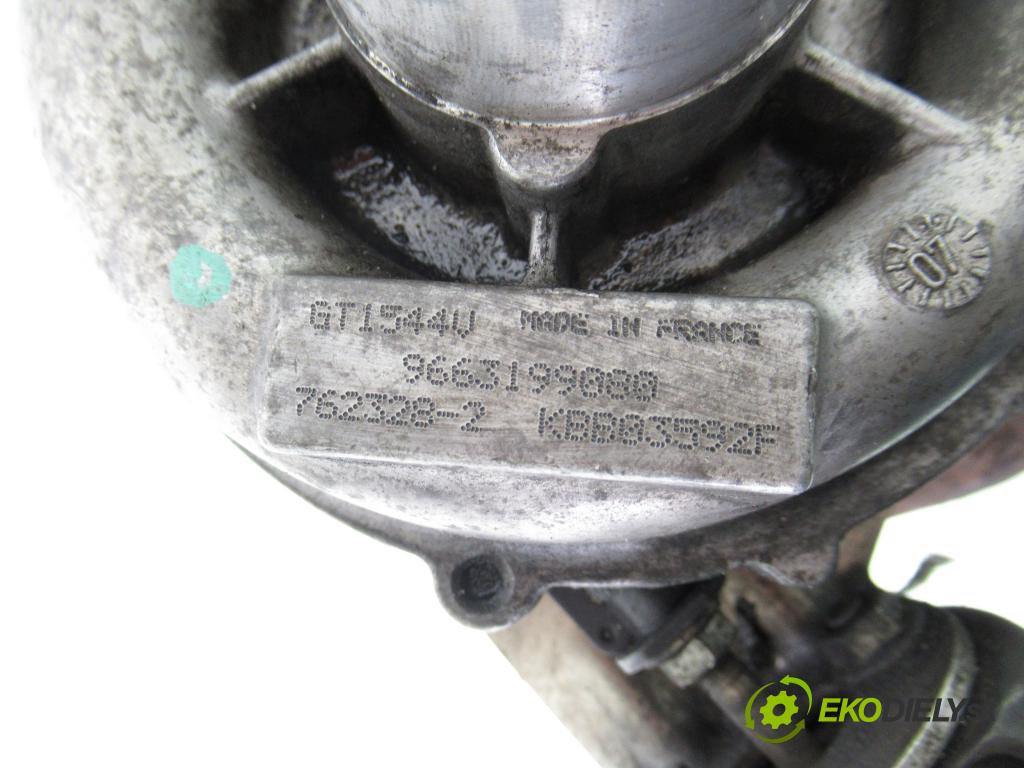 PEUGEOT 407 (6D_) SEDAN 2006 80,00 1.6 HDi 110 - 9HZ (DV6TED4) 1560,00 Turbodúchadlo 9663199080 (Turbodúchadlo (kompletné))