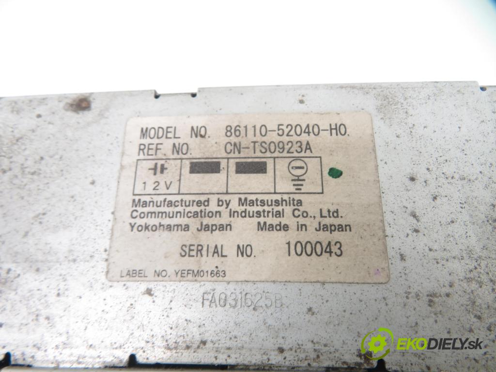 TOYOTA YARIS VERSO (_P2_) MINIVAN 2003 62,00 1.3 84 - 2NZ-FE 1299,00 ZOBRAZIT: 8611052010H0