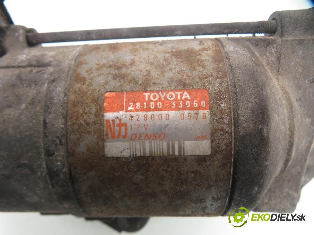 TOYOTA YARIS (_P1_) HB 2005 55,00 1.4 D-4D (NLP10_) - 1ND-TV 1364,00 Štartér 4280000570 ; 2810033050 (Štartér)